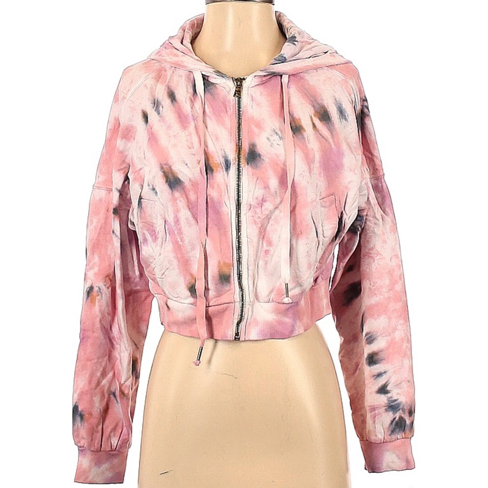 Cropped tie dye hoodie - young, fabulous, & broke